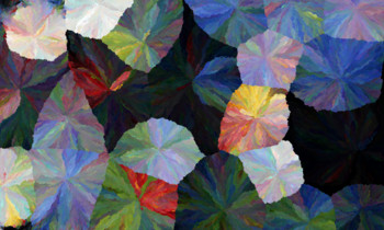 Seed points scattered across the canvas using poisson-disc sampling.